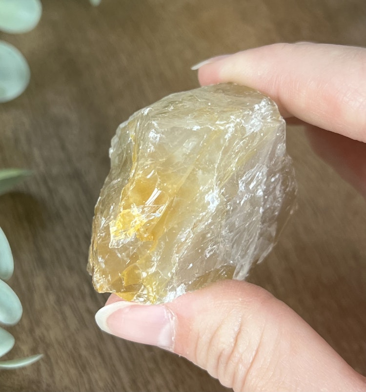 Golden Healer (gul hematoidkvarts) rå bit F