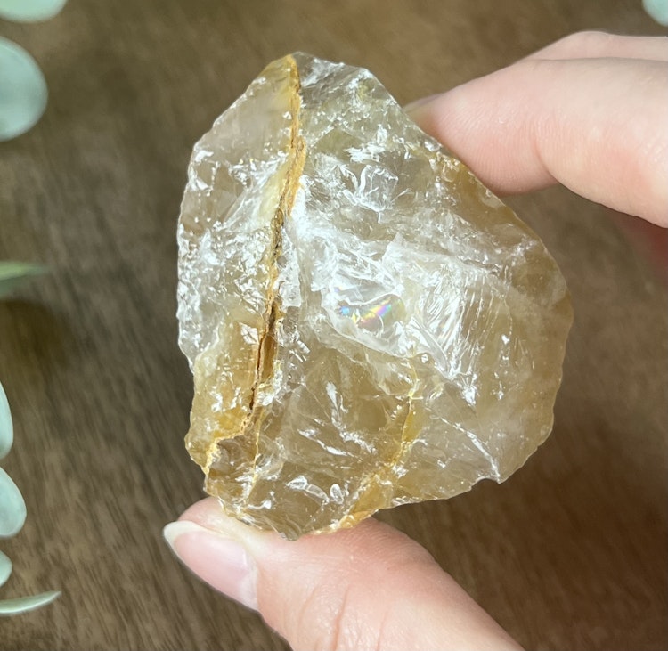 Golden Healer (gul hematoidkvarts) rå bit F