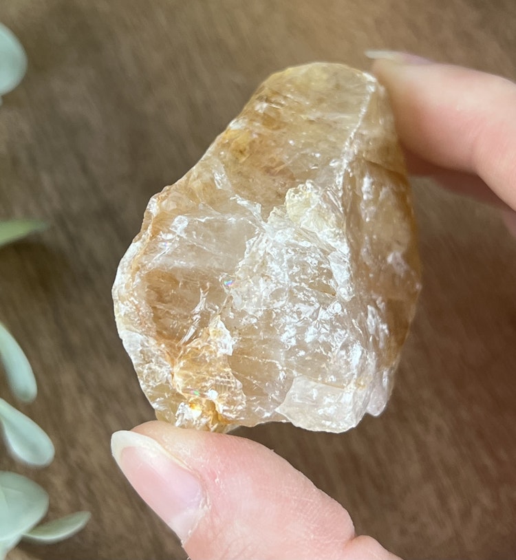 Golden Healer (gul hematoidkvarts) rå bit G