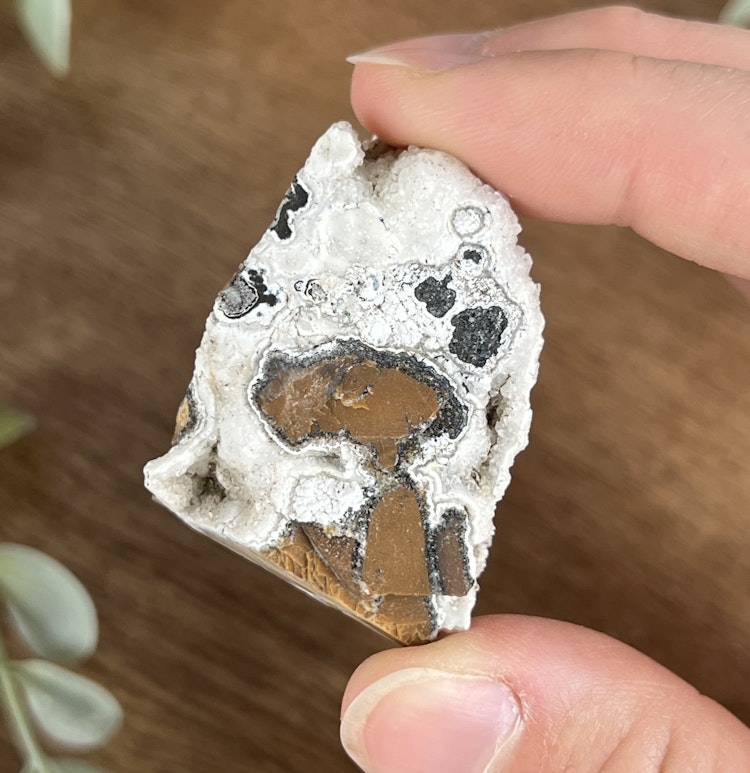 Brecci Jaspis rå bit D