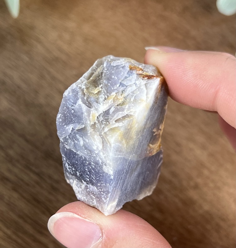 Violet Kalcedon rå bit B