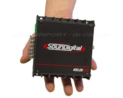 Sounddigital SD400.2D EVO-II - 02 Ohms, bridged power @ 2 ohm, 14.4V: 1x 522 W RMS