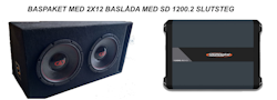 Dubbel 12" DD Audio + SD 1200.1 2ohm