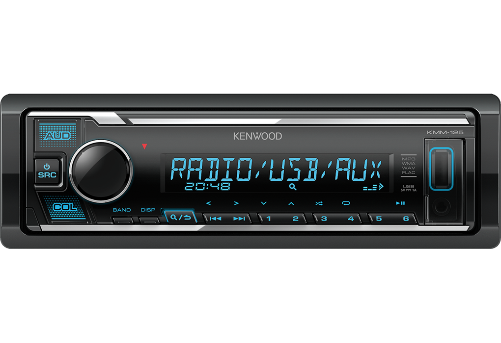 Bilstereopaket Kenwood KMM-125 + DD Coaxial högtalare
