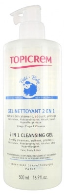 TOPICREM BABY 2 IN 1 CLEANSING GEL 500ML