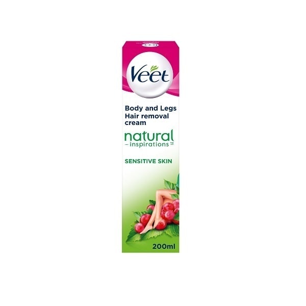 Veet Natural Inspirations Hair Removal Cream for Sensitive Skin 200ml