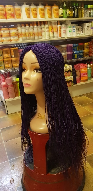 Braided wig purple color