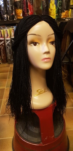 Braided wig color black