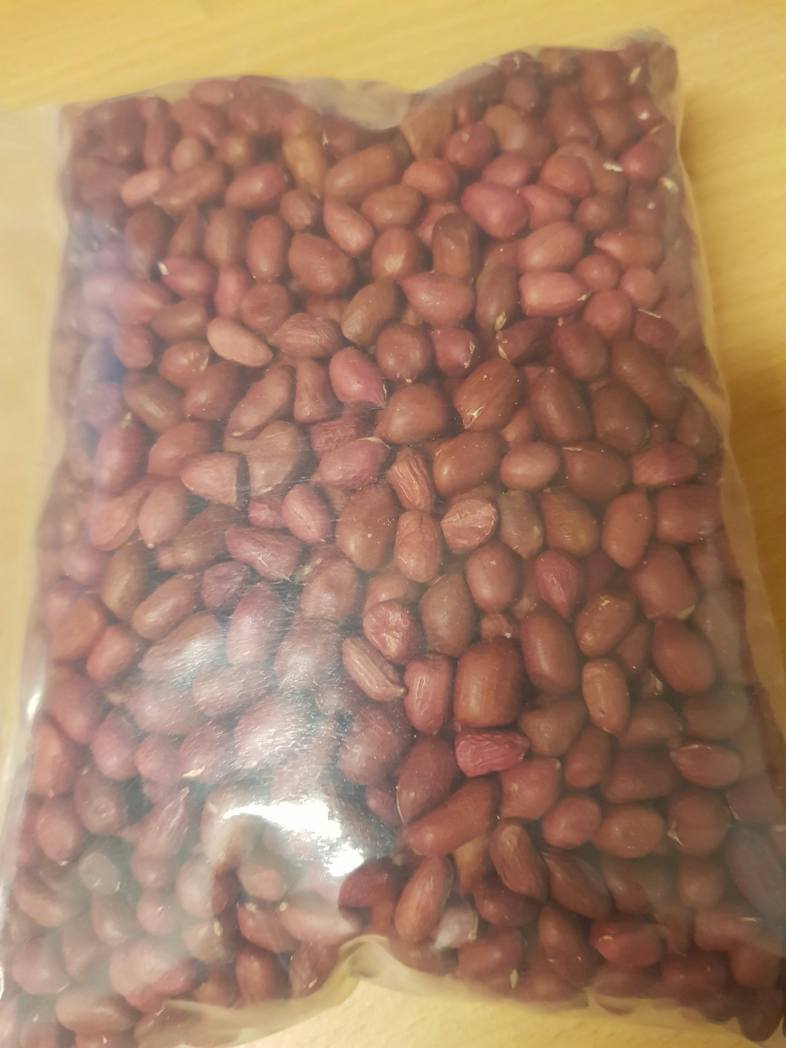 Fresh peanut with skin