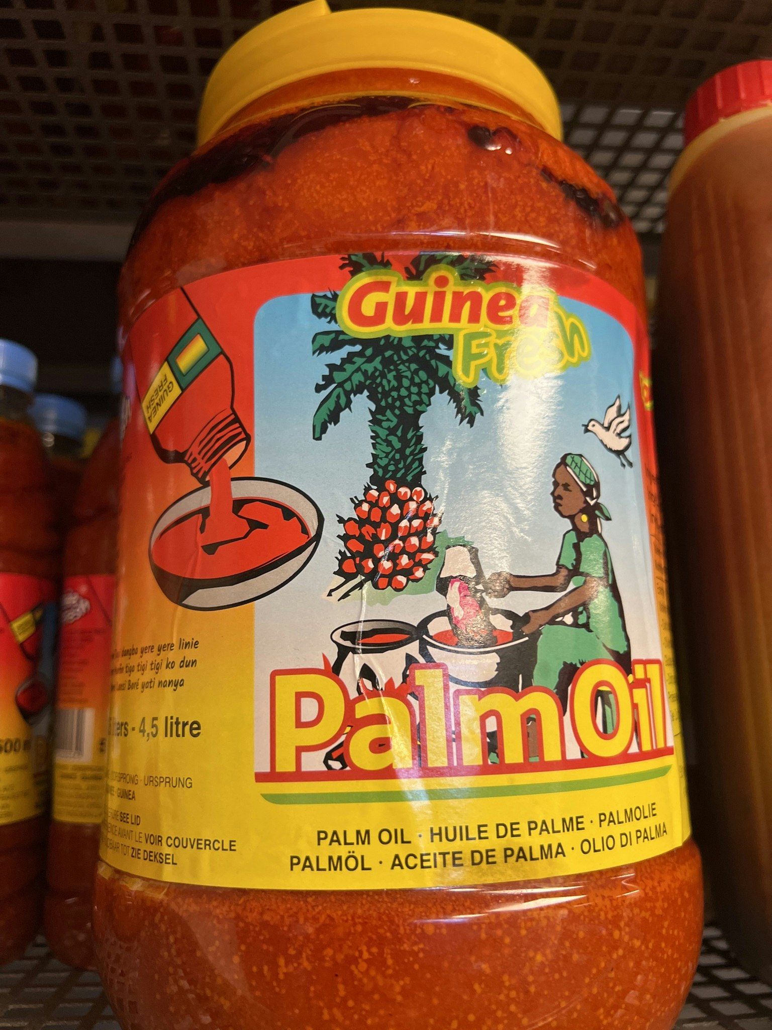 Guinea fresh palm oil 5 Lt