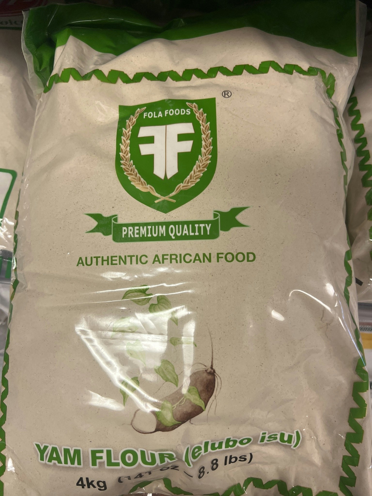 FOLA FOODS yam FLOUR 4kg