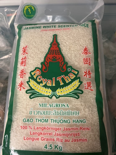 Royal thai jasmine scent rice 4,5 kg
