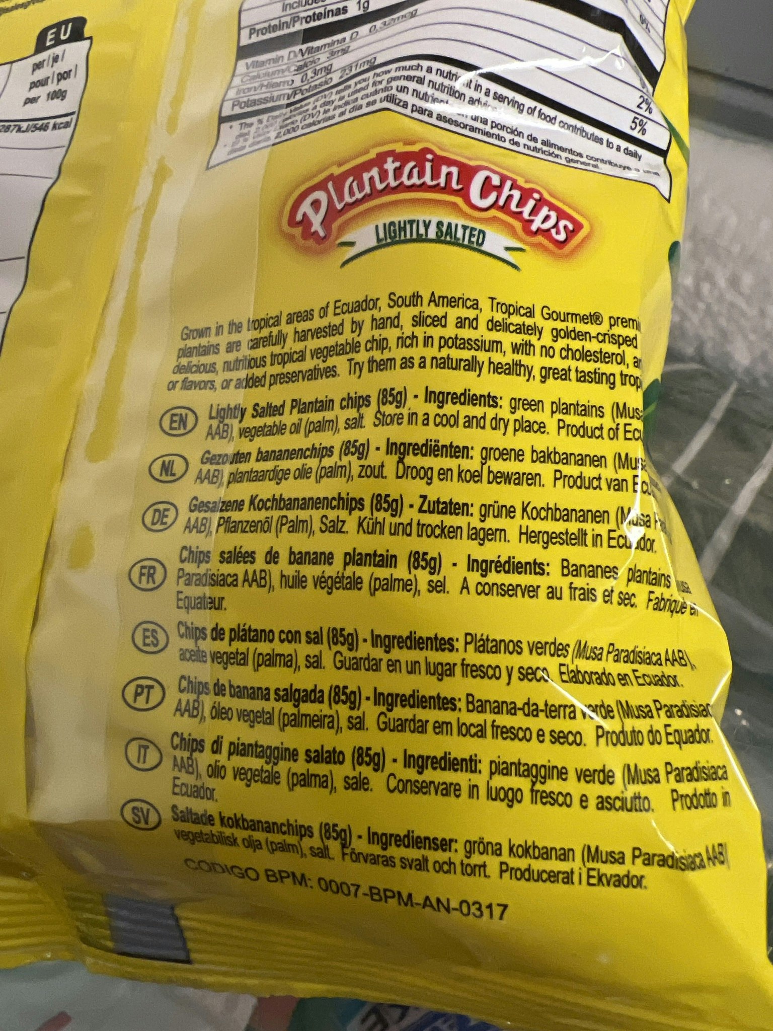 TROPICAL GOURMET SALTED PLANTAIN CHIPS