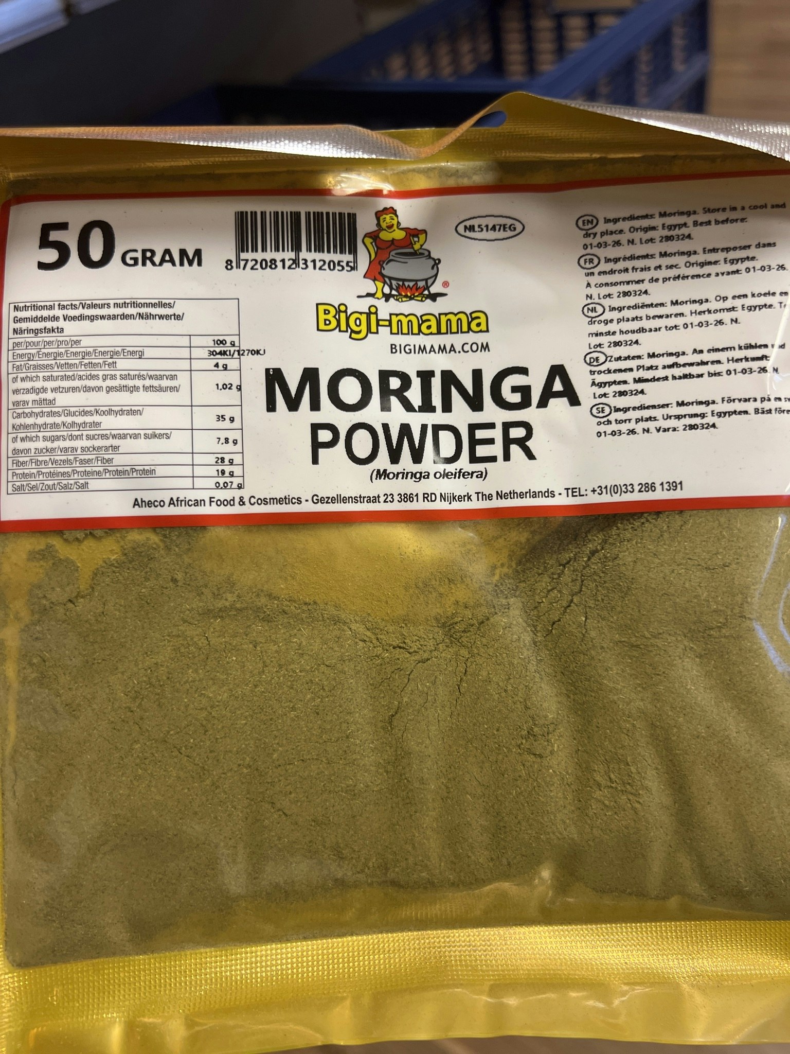 Moringa pulver