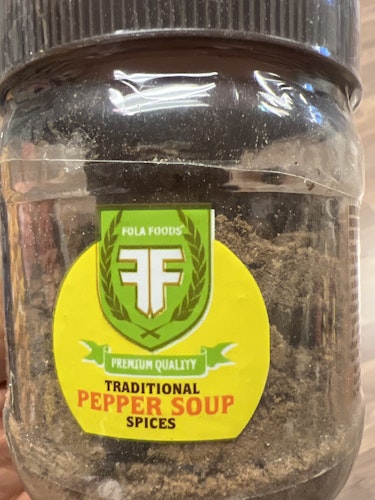 Grounded Pepper soup mix spicies