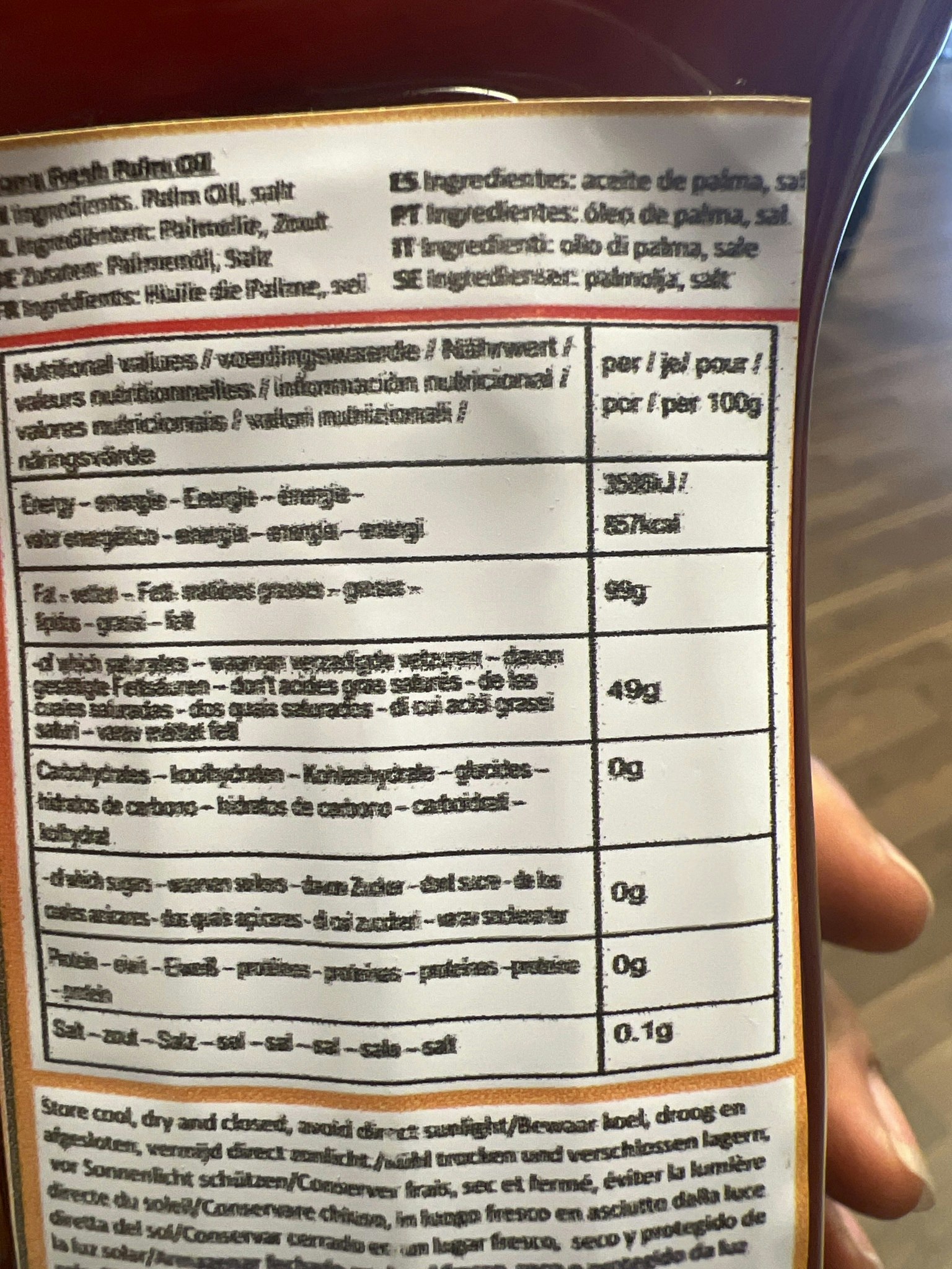 Ghana fresh palm oil Lt