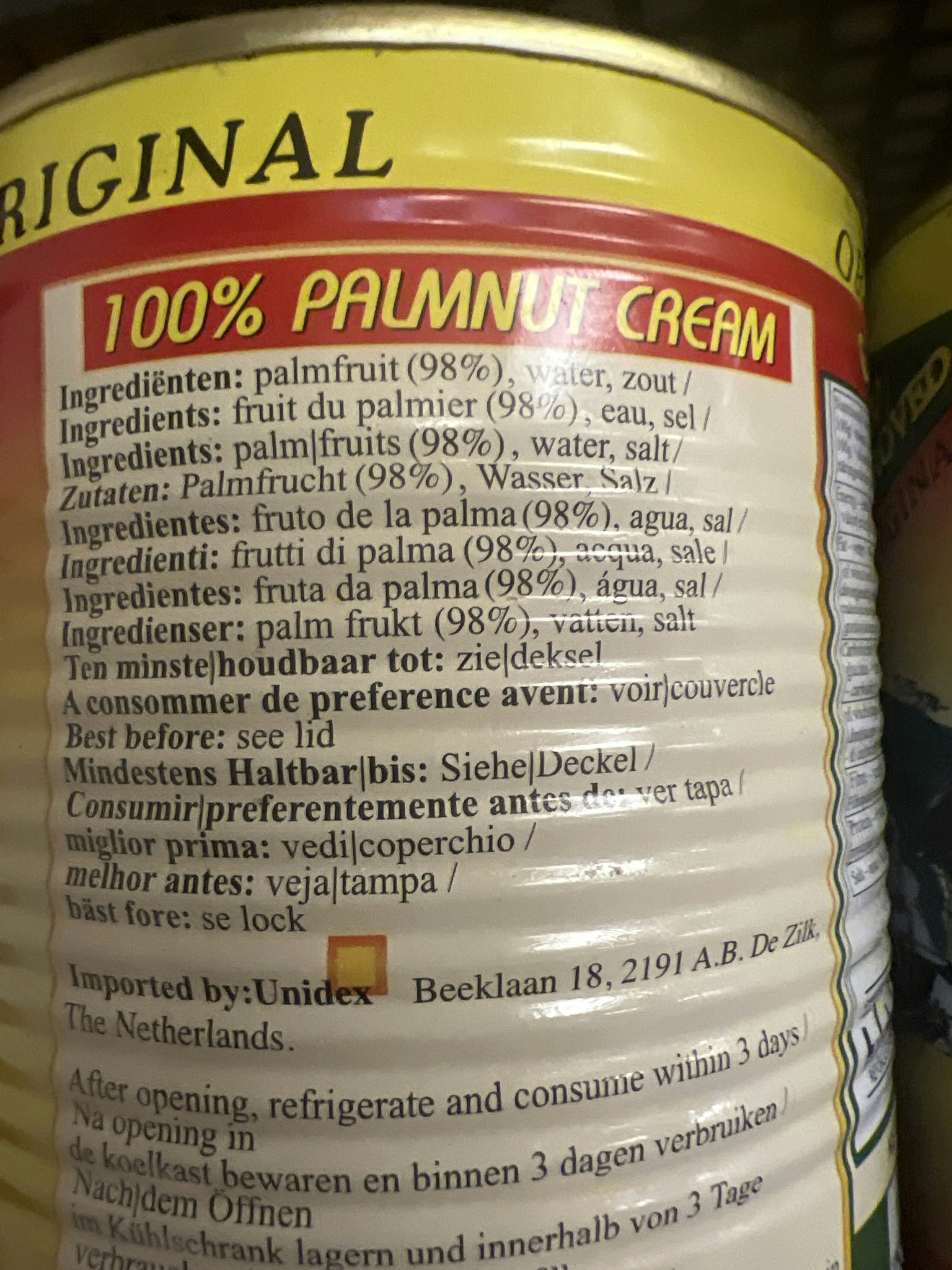 Palm nut cream ghana fresh 800gr