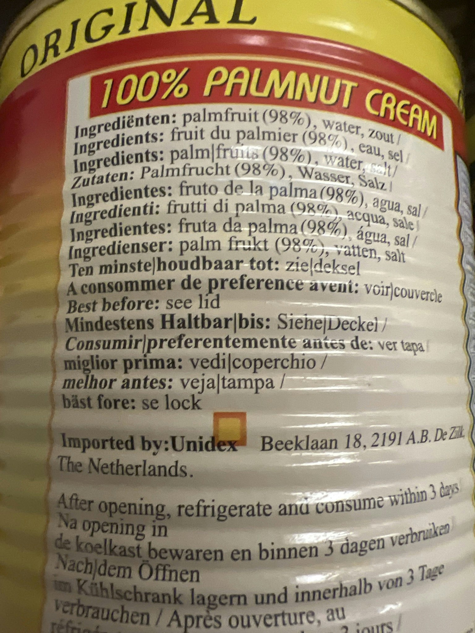 Palm nut cream ghana fresh 400gr