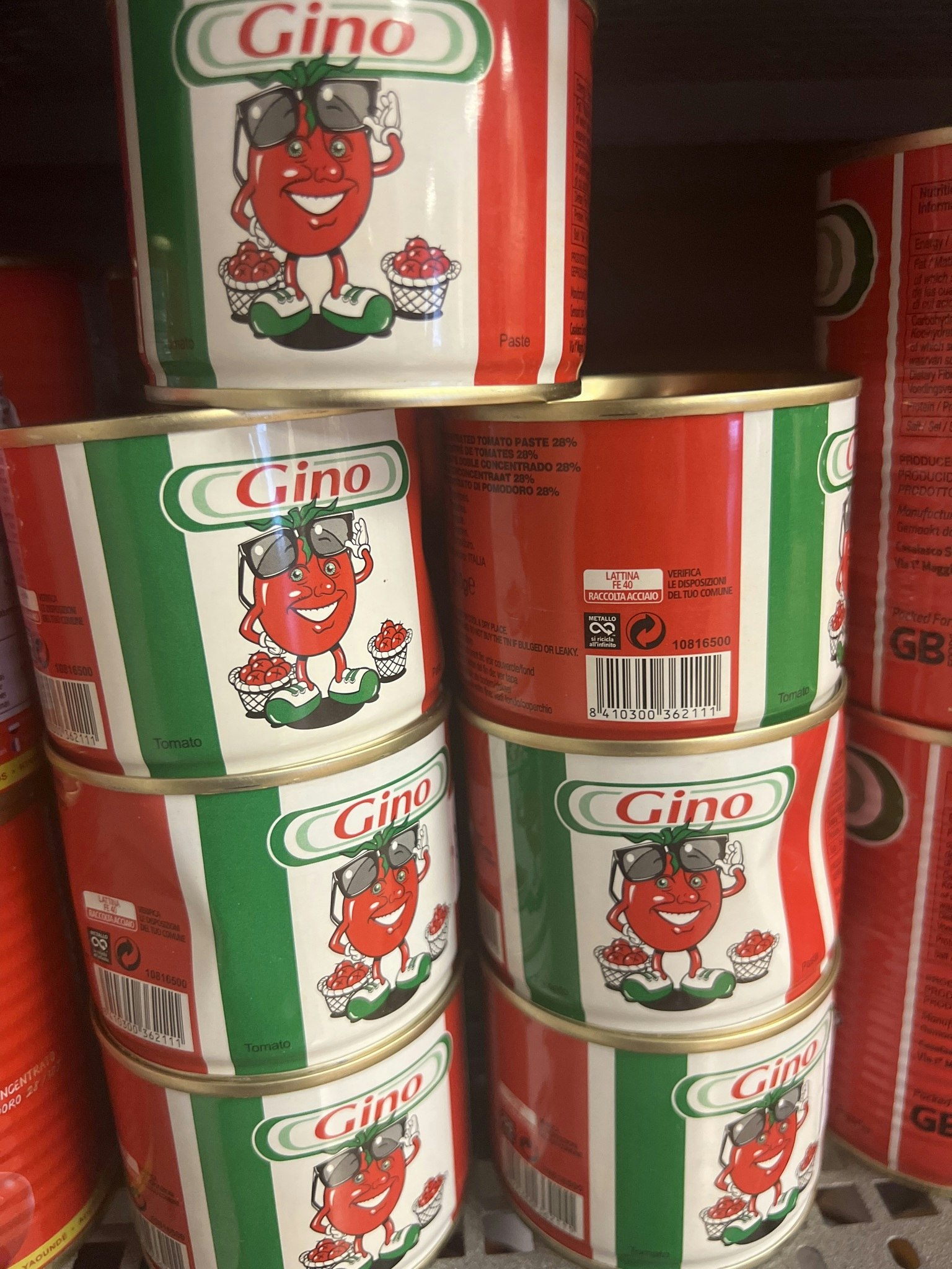 Gino tomato paste 200gr