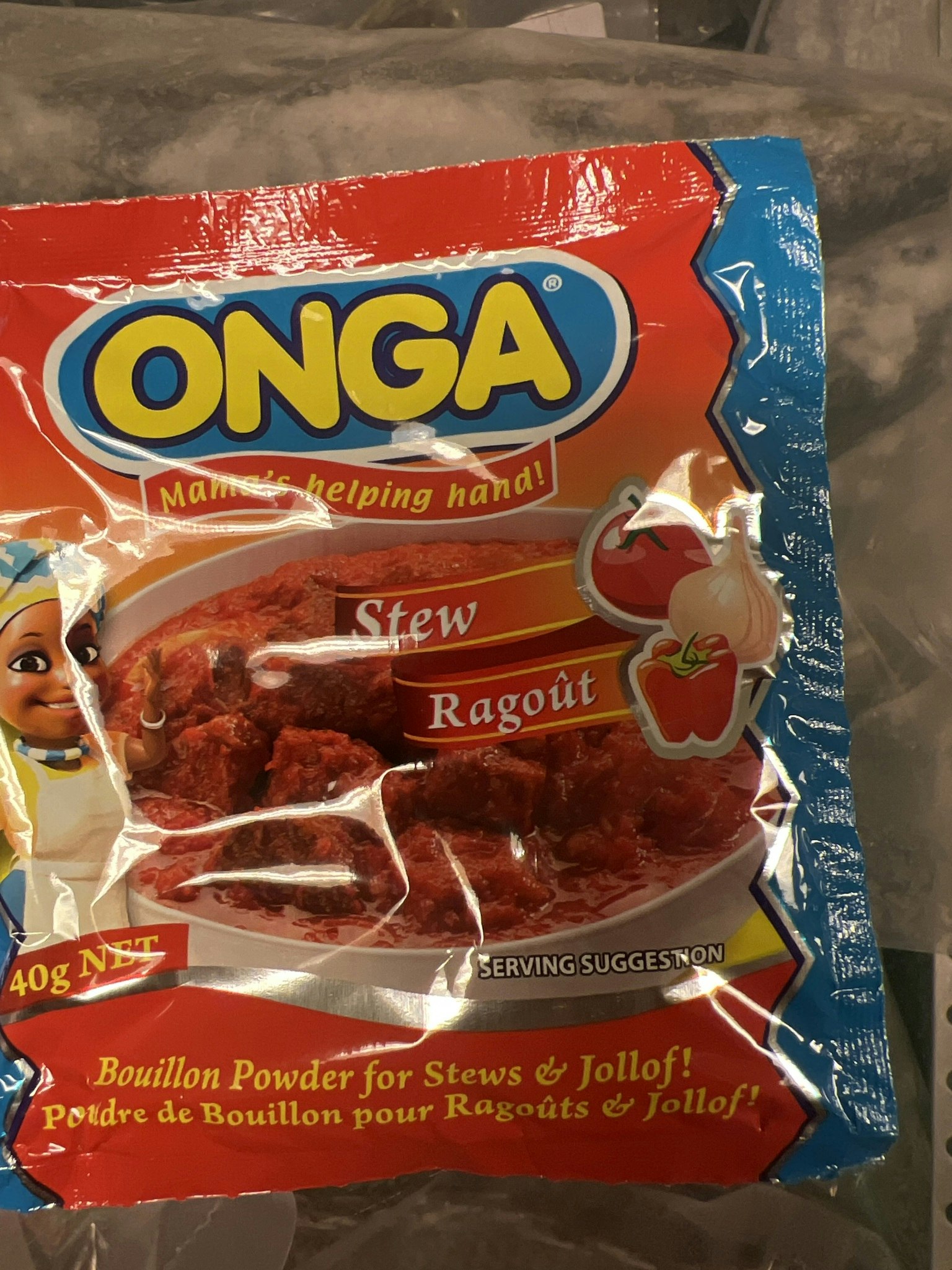 Onga powder stew, soup