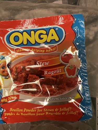 Onga powder stew, soup