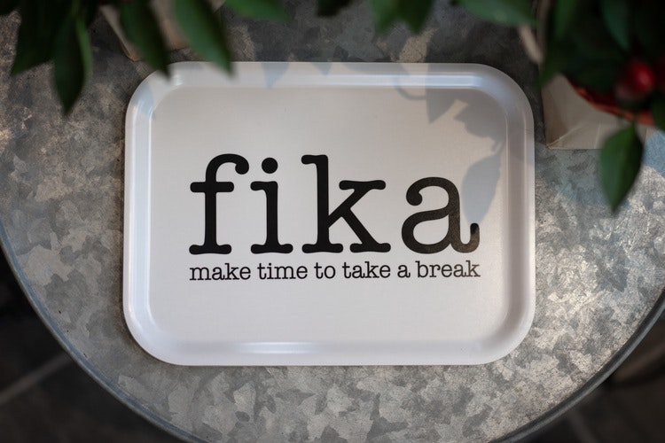 Bricka "fika"