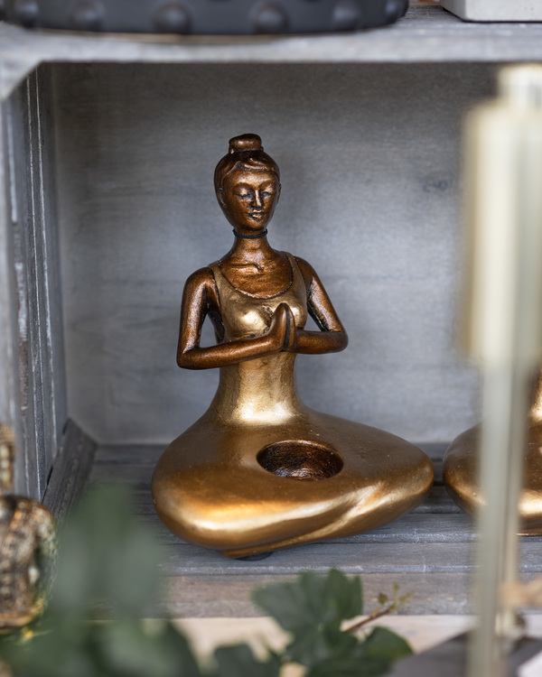 Ljushållare Yogakvinna Meditation