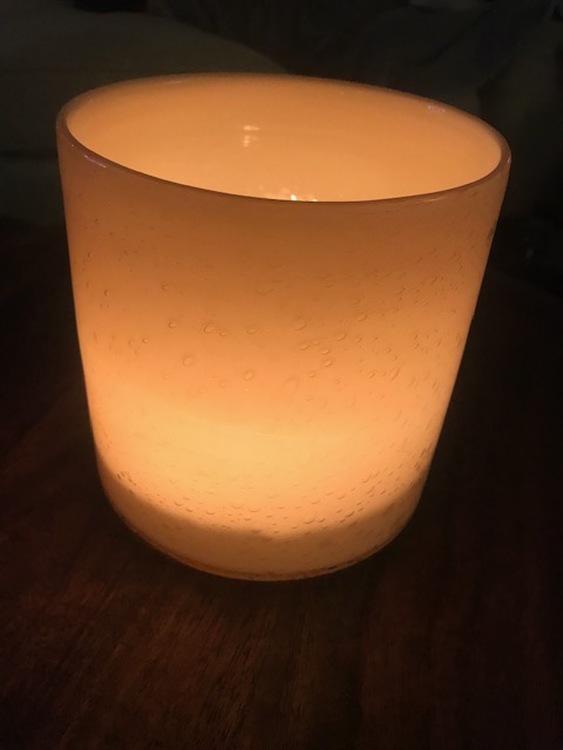 Candle holder Calore M - Peach ByOn