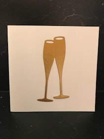 Champagneglas guld