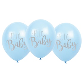 Hello Baby Ballonger blå