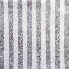 Ambiente servett Elegance Stripes Silver