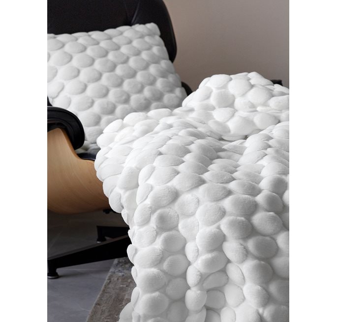 EGGSHELL THROW 130X170 WHITE