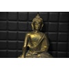 Hyr buddha i brons med lotustron