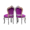Hyr stolar i rokoko-stil med lila sammet