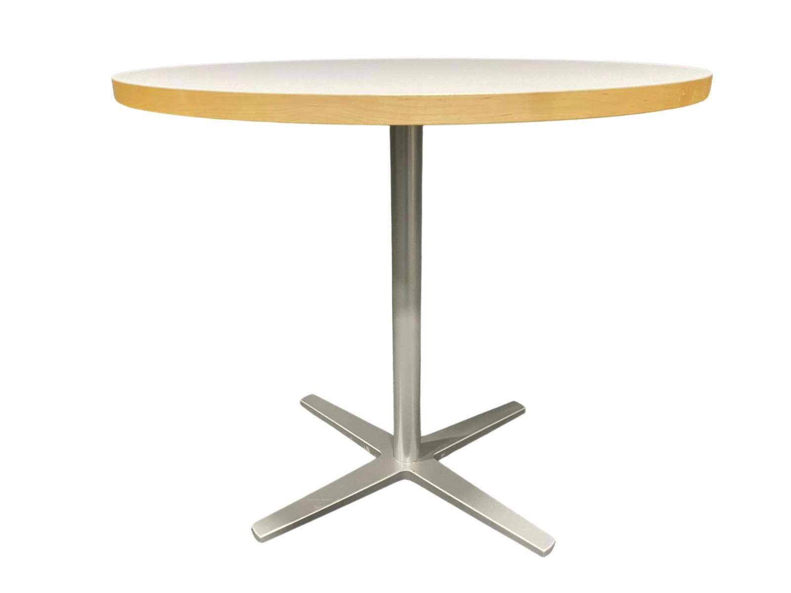 Hyr kafébord / matbord med rund skiva - Materia Centrum