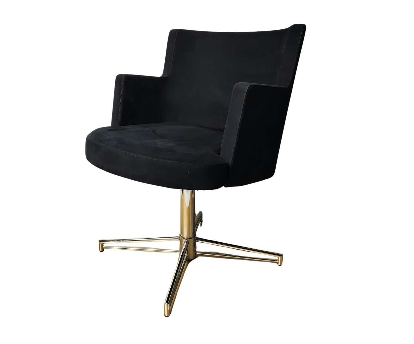 Hyr stol / fåtölj, Johanson Design Cape - Svart alcantara