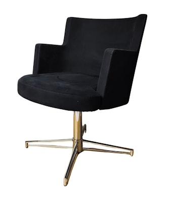 Hyr stol / fåtölj, Johanson Design Cape - Svart alcantara