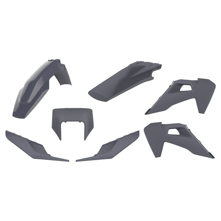 Plastkit Enduro med lampkåpa Husqy TE/FE 20-23, nardo grå
