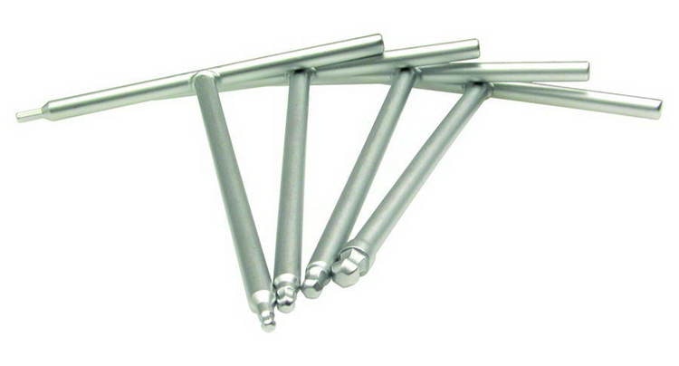 T-Nycklar, sexkant med kulände, dubbel drivning, Metric Set (4,5,6,8mm)