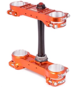 Triple Clamp ROCS Pro 2 20/22 mm KTM/Husqy 13/14-22, EXC/FE -23 Orange