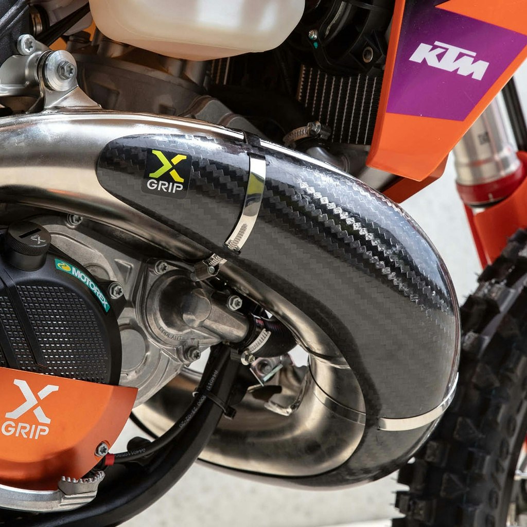 X-GRIP Carbon Pipe Guard - KTM, HUSQVARNA, GASGAS