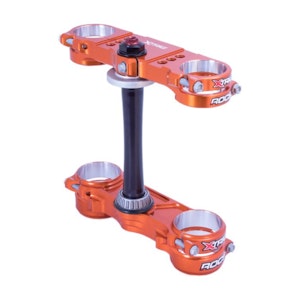 Triple Clamp ROCS Pro KTM/HQ MX 23-24, Enduro 2024, Orange 20-22mm