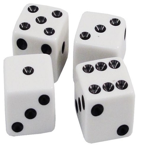 5 st. vita casino tärningar - Pokerutrustning.se Pokermarker Pokerbord  Pokerkort
