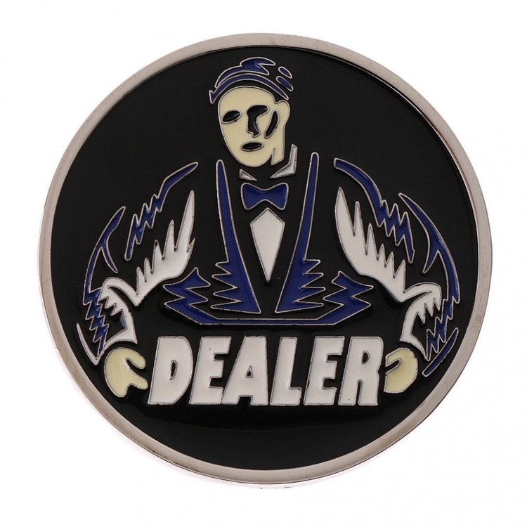 Dealer button i metall