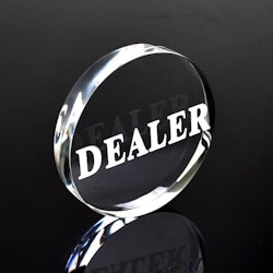 Dealer button i kristall