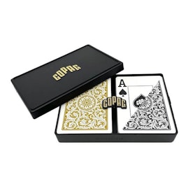 Copag pokerkort jumbo index 2-pack black and gold