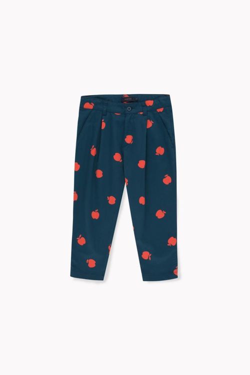Tinycottons Apples Pleated Pant True Navy/Burgundy
