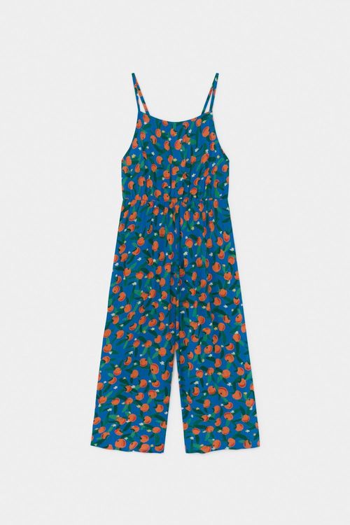 BOBO CHOSES All Over Oranges Woven Overall Azure Blue