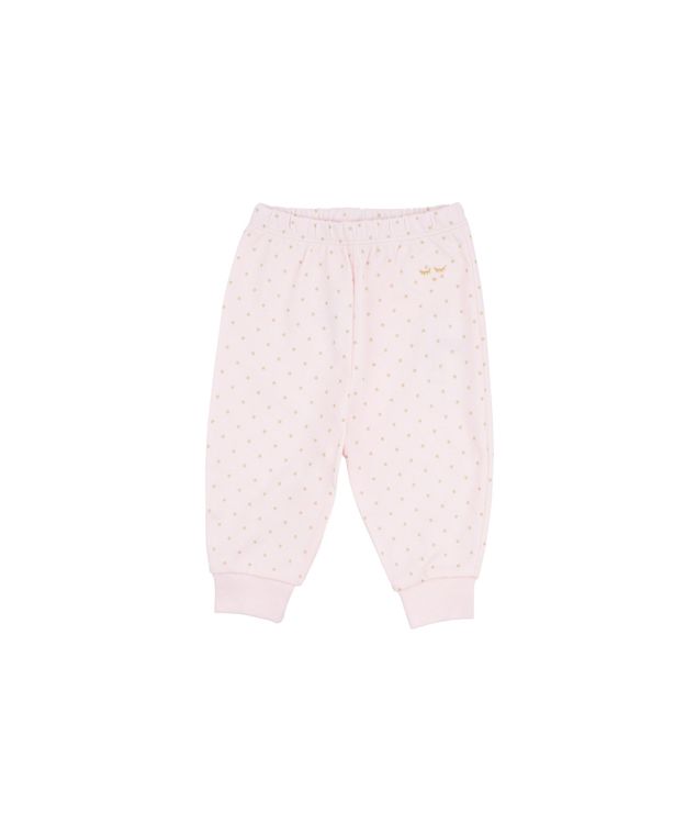 Livly Saturday Pants Baby Pink/Gold Dots