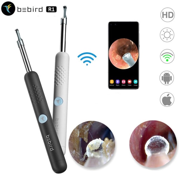 Öronvax Borttagning endoskop | Xiaomi Bebird R1 | öronvax borttagningsverktyg, öronkamera WiFi